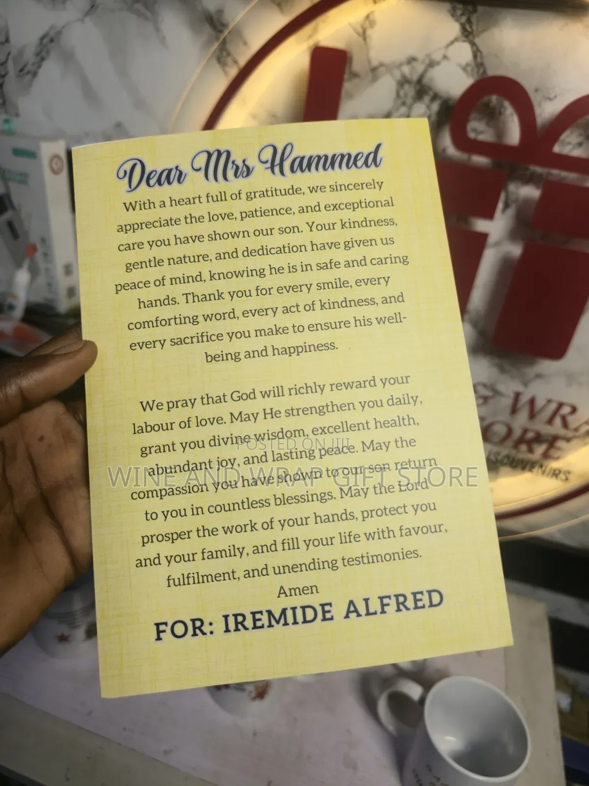 Personalized Gift Card