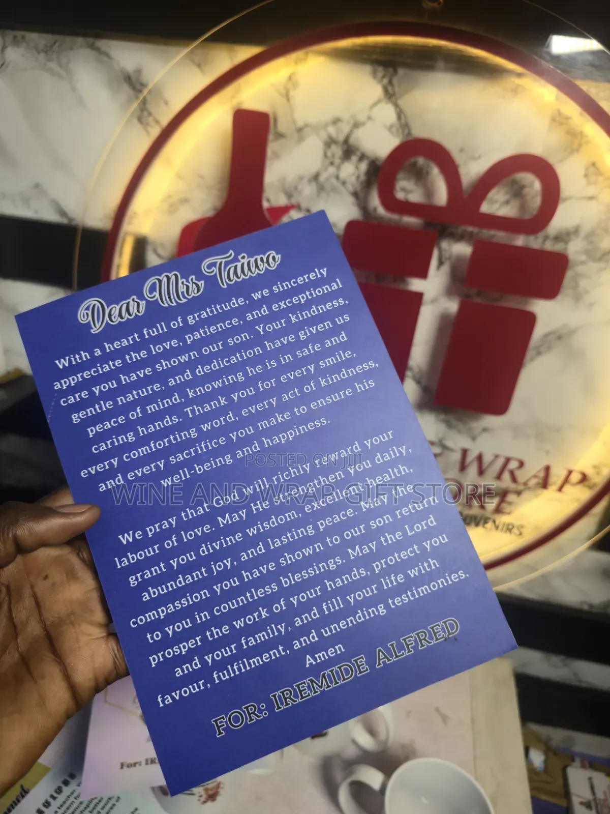 Personalized Gift Card