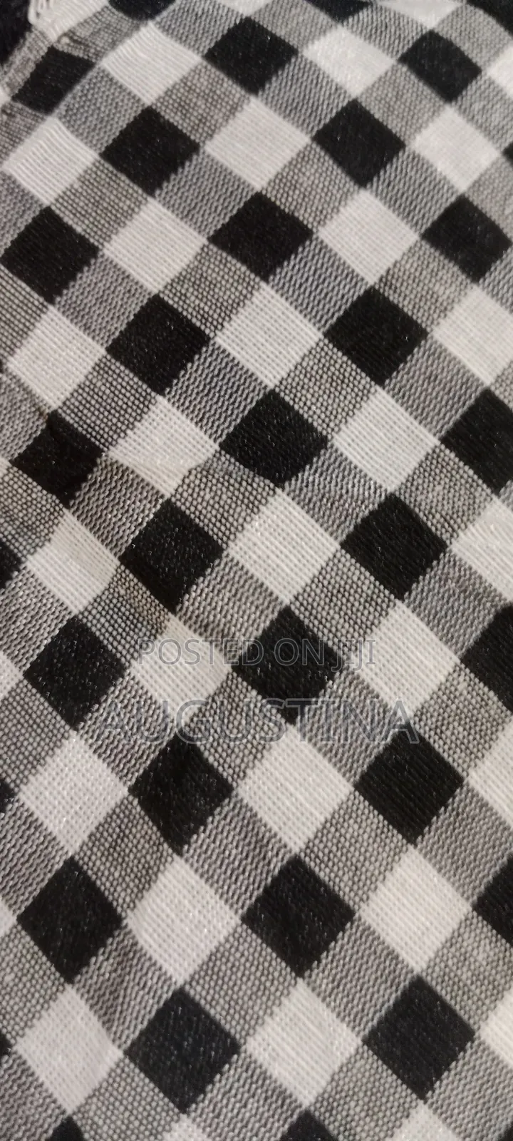 Bold Check Shirt Materials