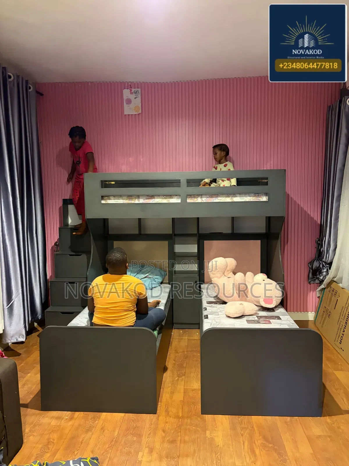 Bunk Bed (Double Decker) for 3 Children.