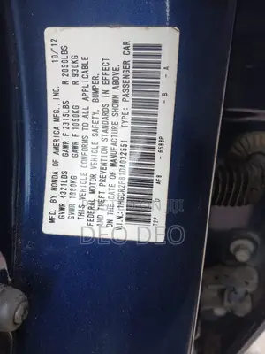 Honda Accord 2013 Blue