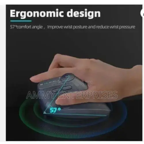 Jomaa Wireless Vertical Ergonomic Mouse – Rechargeable, Silent Click,