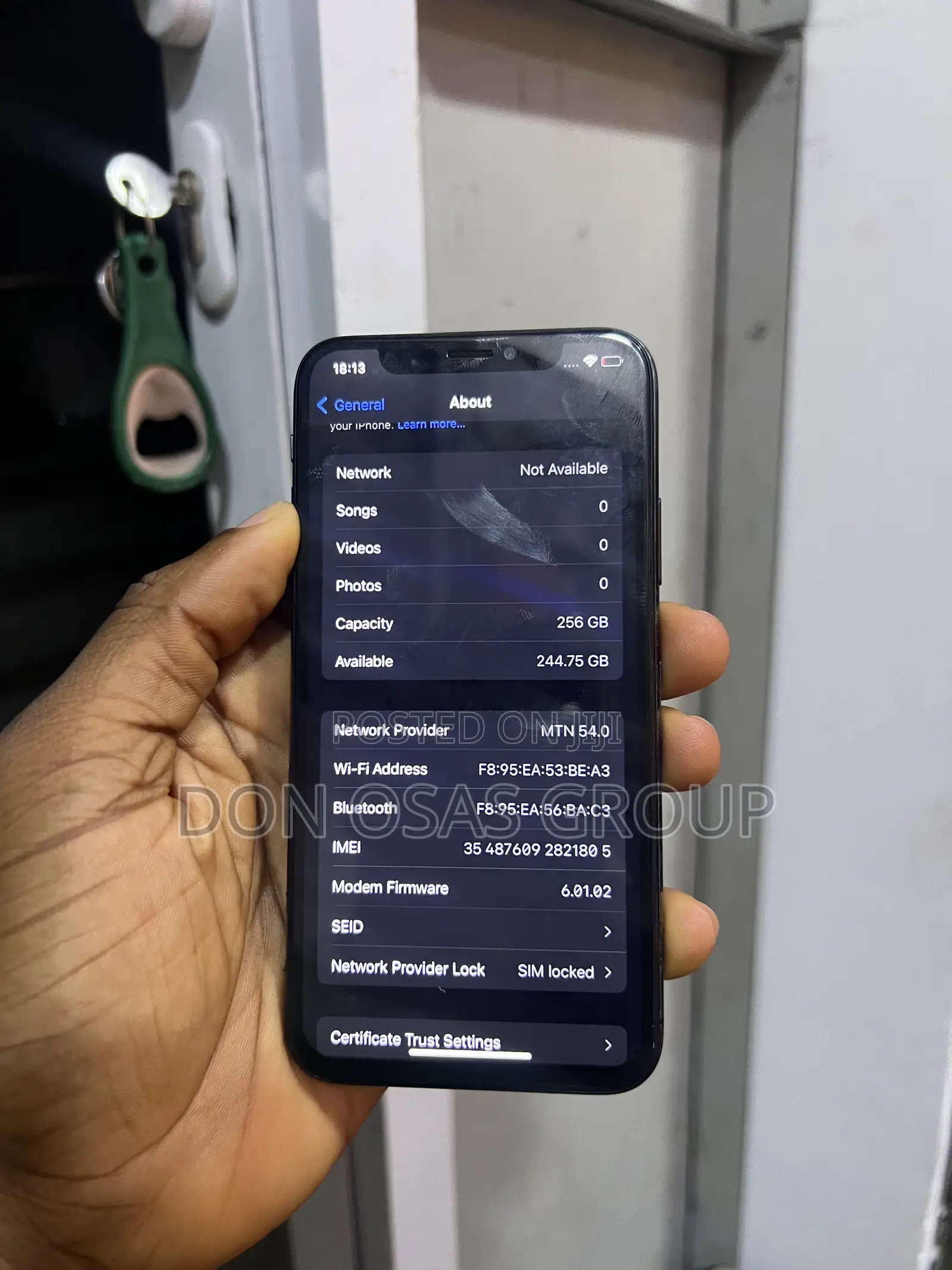 Apple iPhone X 256 GB Black