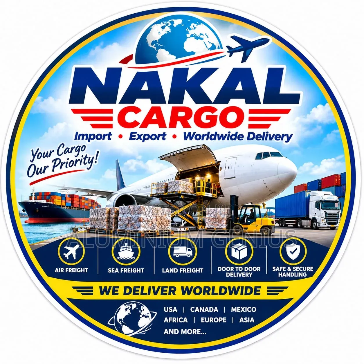 Cargo Import and Export Worldwide Delivery