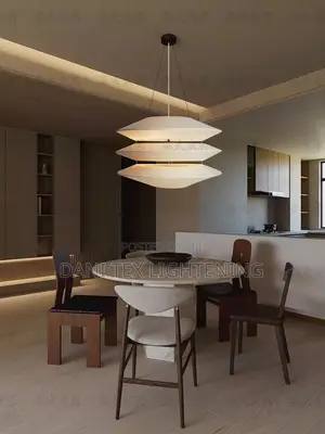 Mid-Century Minimalist Living Room Chandelier, Study Lamp, Wabi-Sabi
