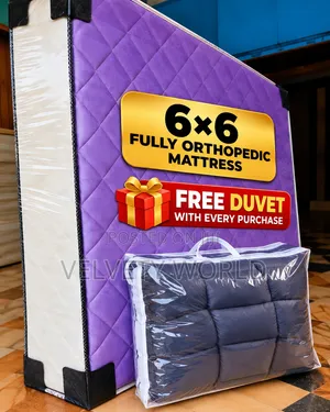 6x6 Orthopedic Mattress + Free Duvet