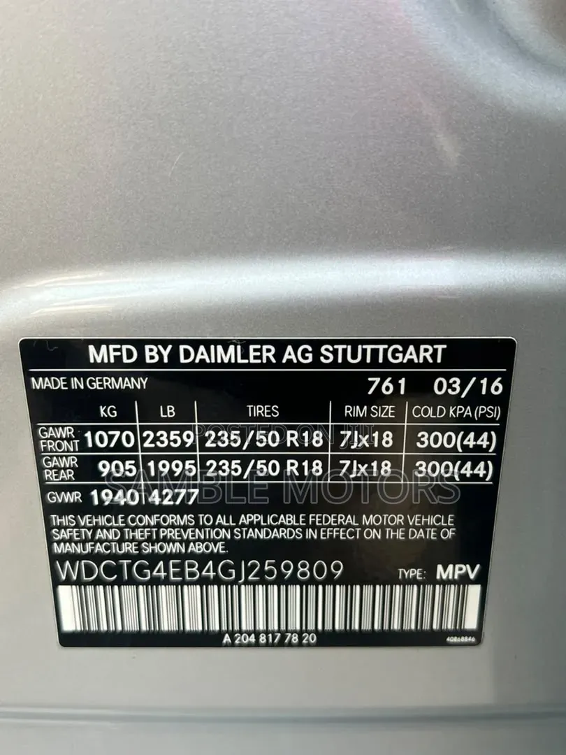 Mercedes-Benz GLA 250 2016 Silver