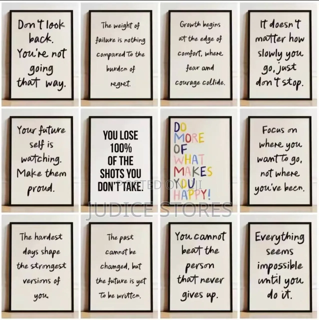 Acrylic Wall Frame 25 by 30cm (12Set)