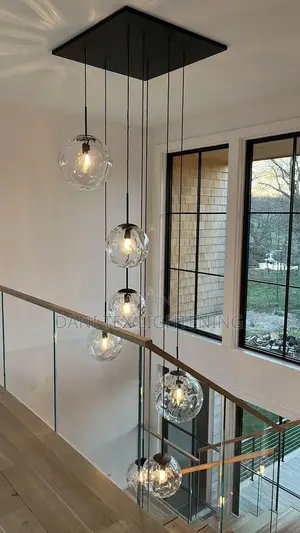 By 5 Modern Stair Case Chandelier