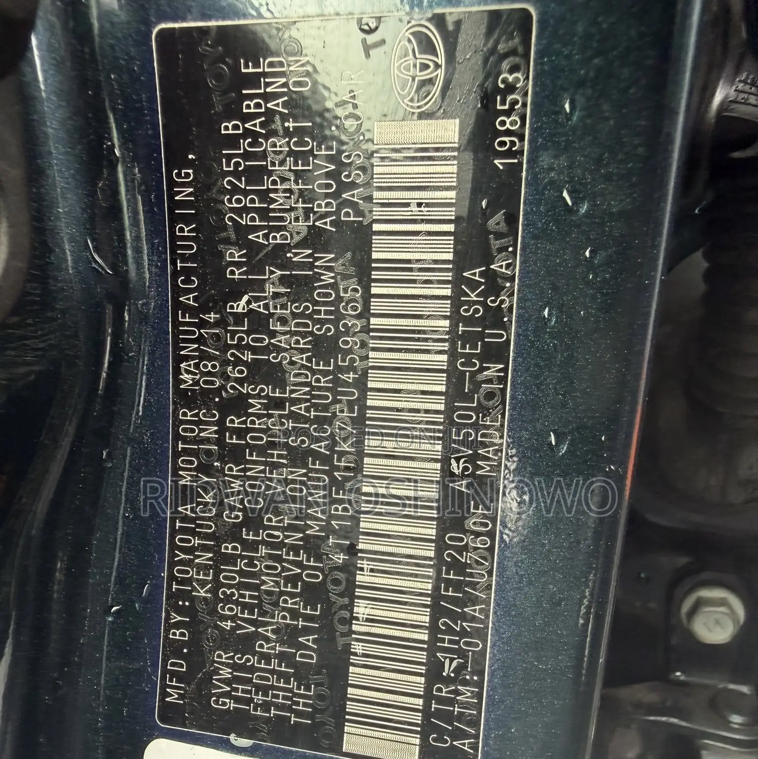 Toyota Camry 2014 Blue