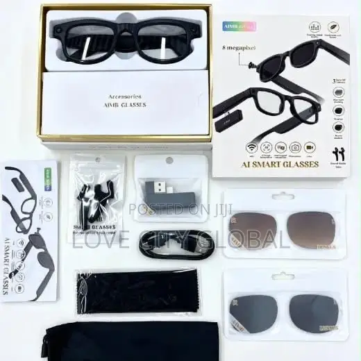 G1 Max AI Smart Glasses 8MP 4K Camera, ChatGPT, Bluetooth, 3 Lenses