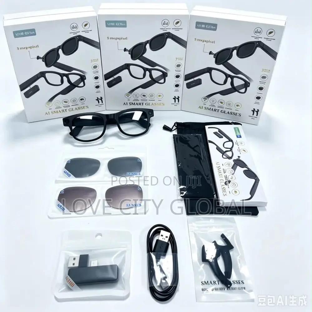 G1 Max AI Smart Glasses 8MP 4K Camera, ChatGPT, Bluetooth, 3 Lenses