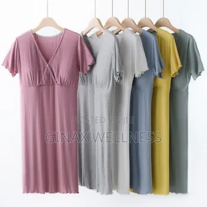 Maternity Gown and Nightwear With Built-in Bra Pads (M-3xl)
