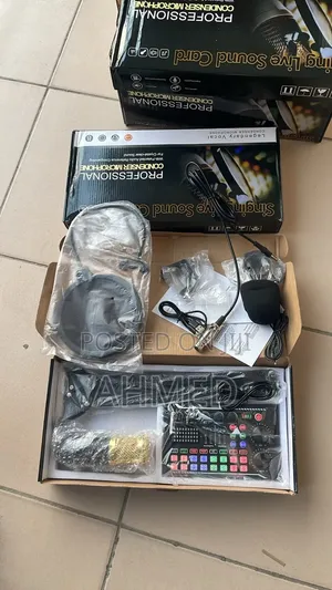 BM800+F998 Microphone Interface Podcast Mixer Studio Live Streaming