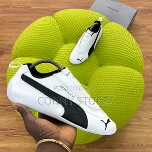 Balenciaga Fw25 X Puma Speedcat Leather “White Black”