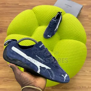 Balenciaga Fw25 X Puma Speedcat Leather “Navy White”