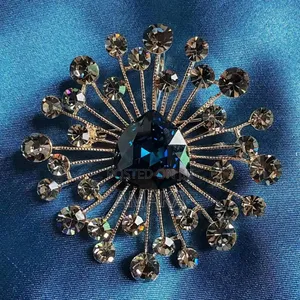 Swarovski-Type High Quality Crystal Stone Brooches