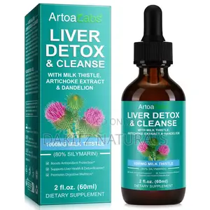 Liver Detox and Cleanse With Milk Thistle 80% Silymarin