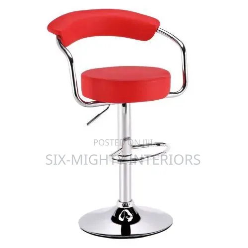 Comfort Chrome Bar Stool With Backrest - Black