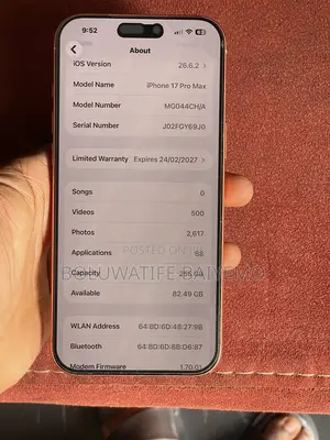 Apple iPhone 17 Pro Max 256 GB Orange
