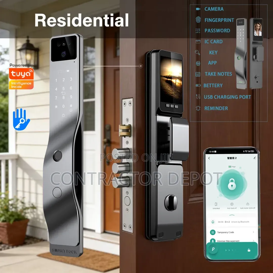 Smart Security Lock 3D Face Fingerprint