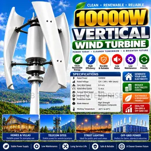 10,000w Wind Turbine — Your Next Step Toward Energy Independence!