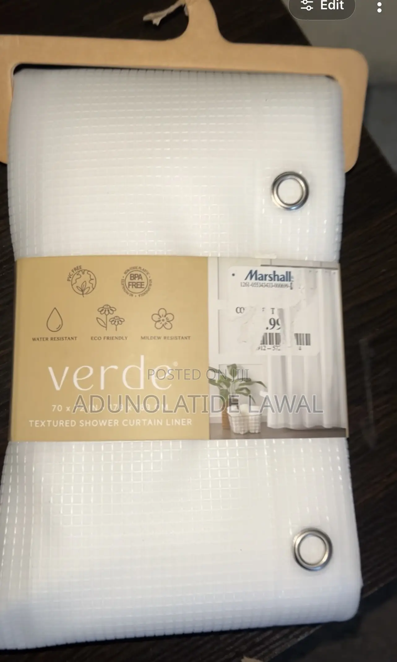 Verde Shower Curtains With Rings
