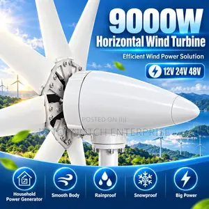 Bring Renewable Energy Home With 9000w 48v Horizontal Wind Turbine