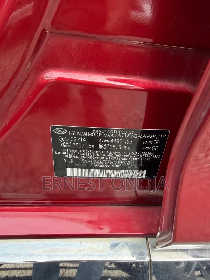 Hyundai Sonata 2015 Red