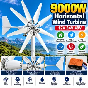 Smarter Energy Starts With 9000w 48v Horizontal Wind Turbine