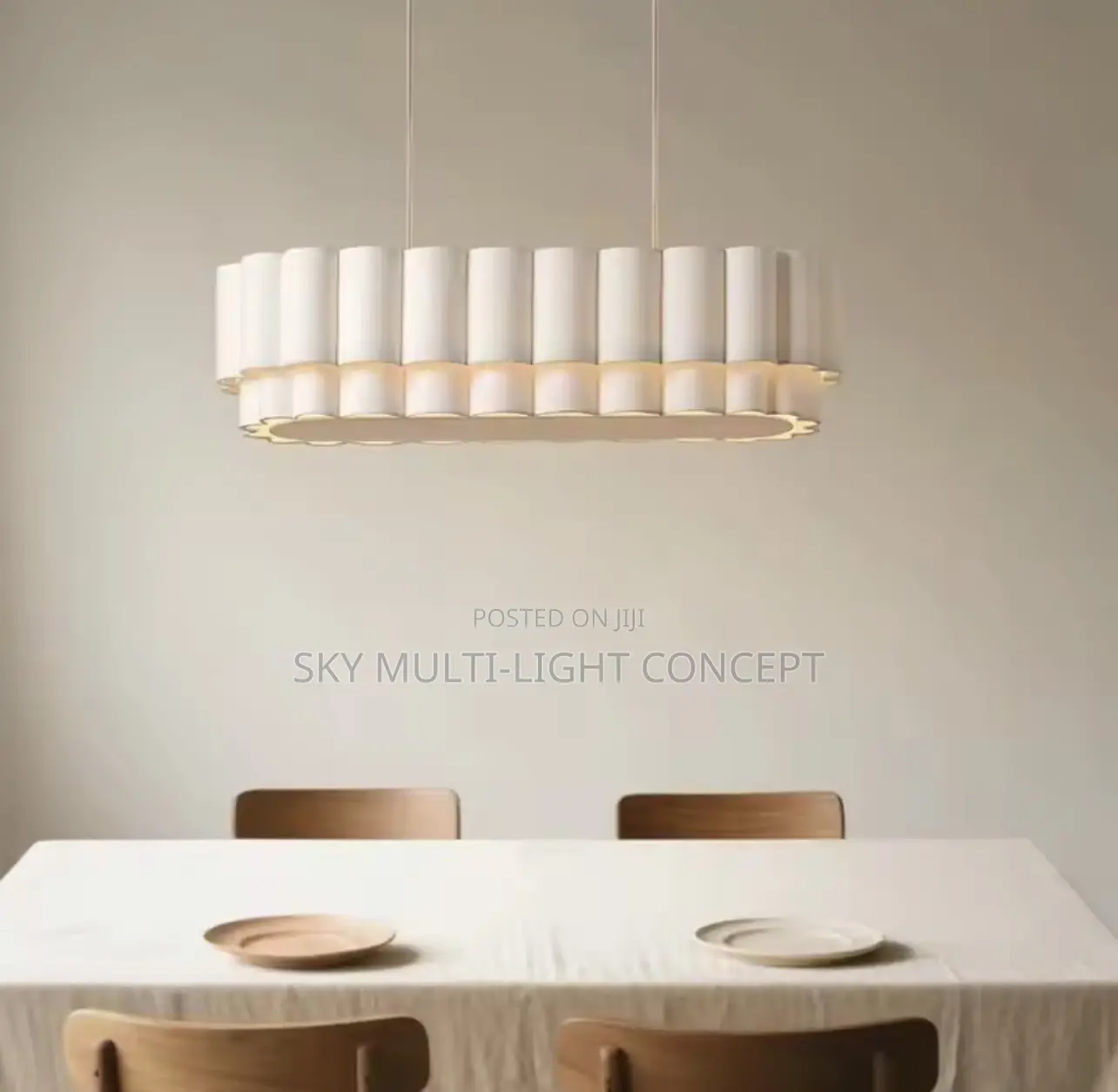 Modern Retro Fabric Chandelier
