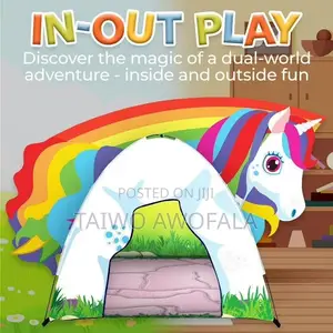 Unicorn Kids Play Tent–Princess Unicorn Playhouse for Indoor & Outdoor