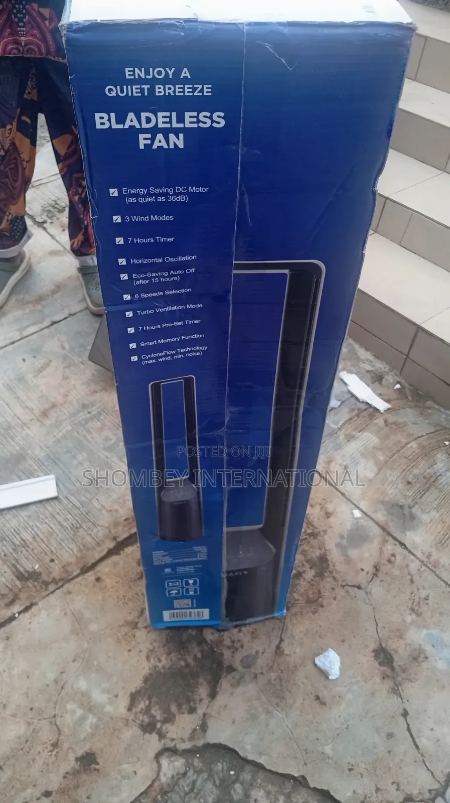 Maxi Bladeless Fan 40 Inch Black (150f-Mdams)