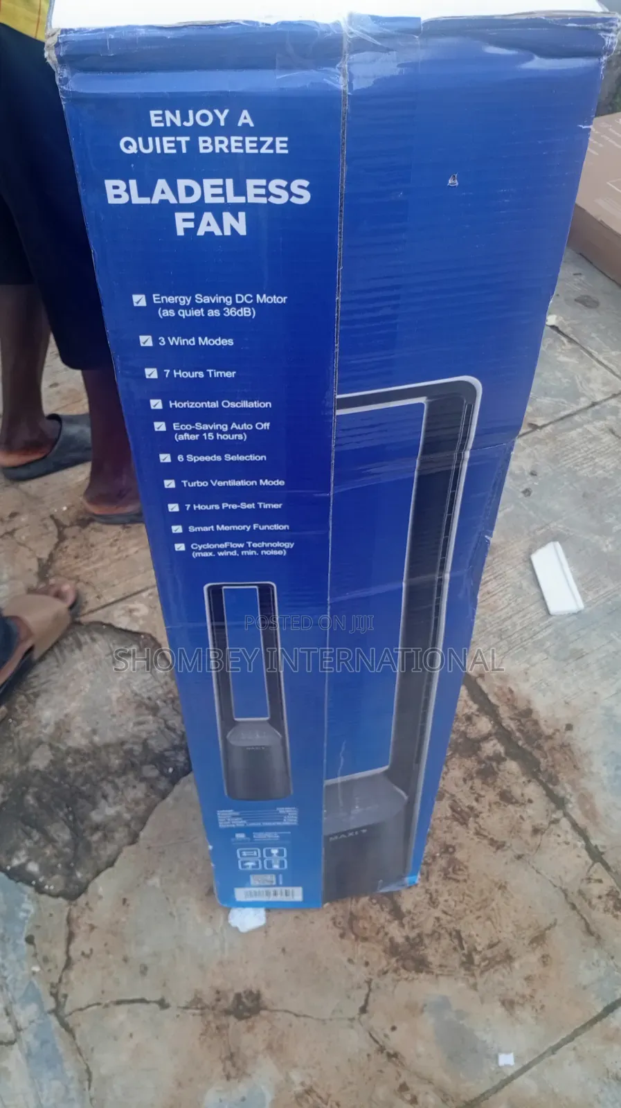 Maxi Bladeless Fan 40 Inch Black (150f-Mdams)