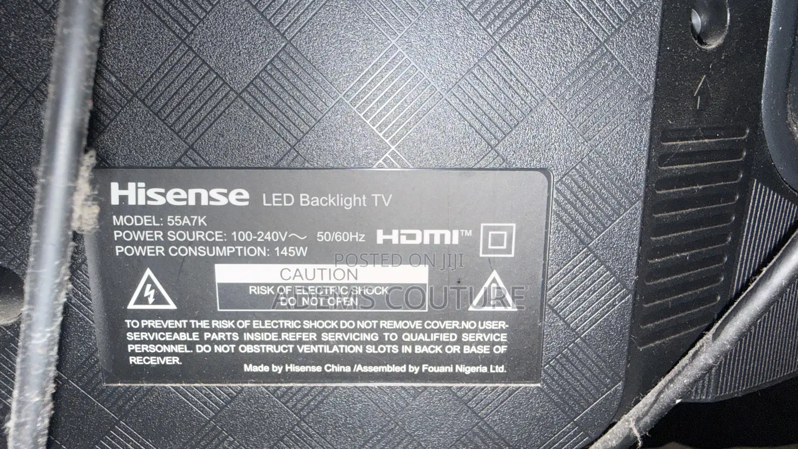 Hisense TV 55inch A7k UHD
