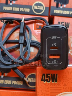 Original NewAge Power Edge 45W With 2 Charging Ports ,Type C – C Cable