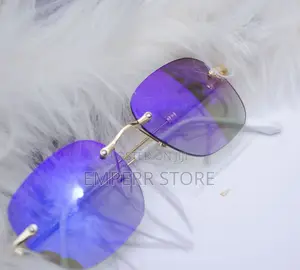 Frameless Photochromic Glasses Blue Ray Glasses