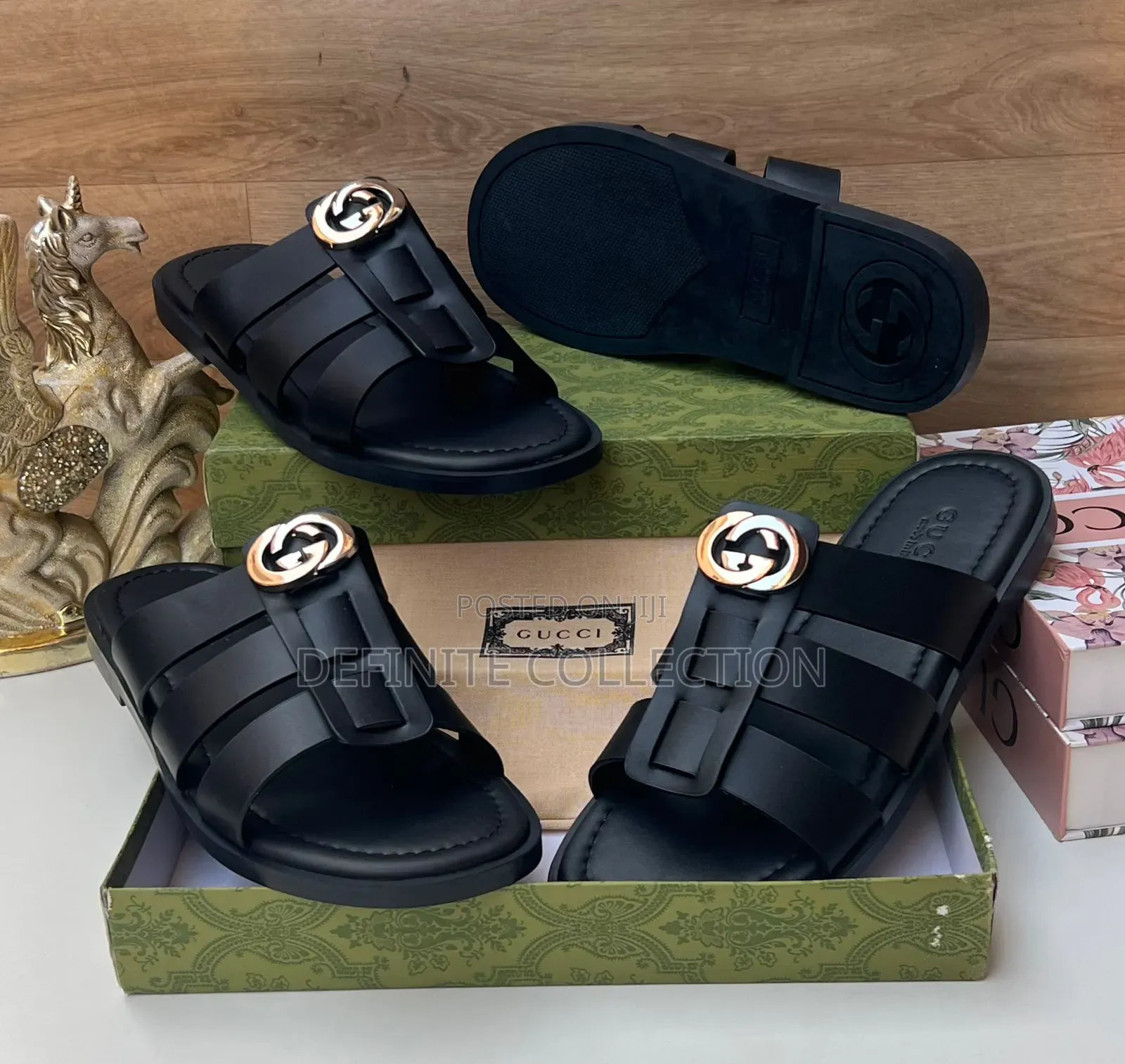 Gucci Luxury Leather Slippers