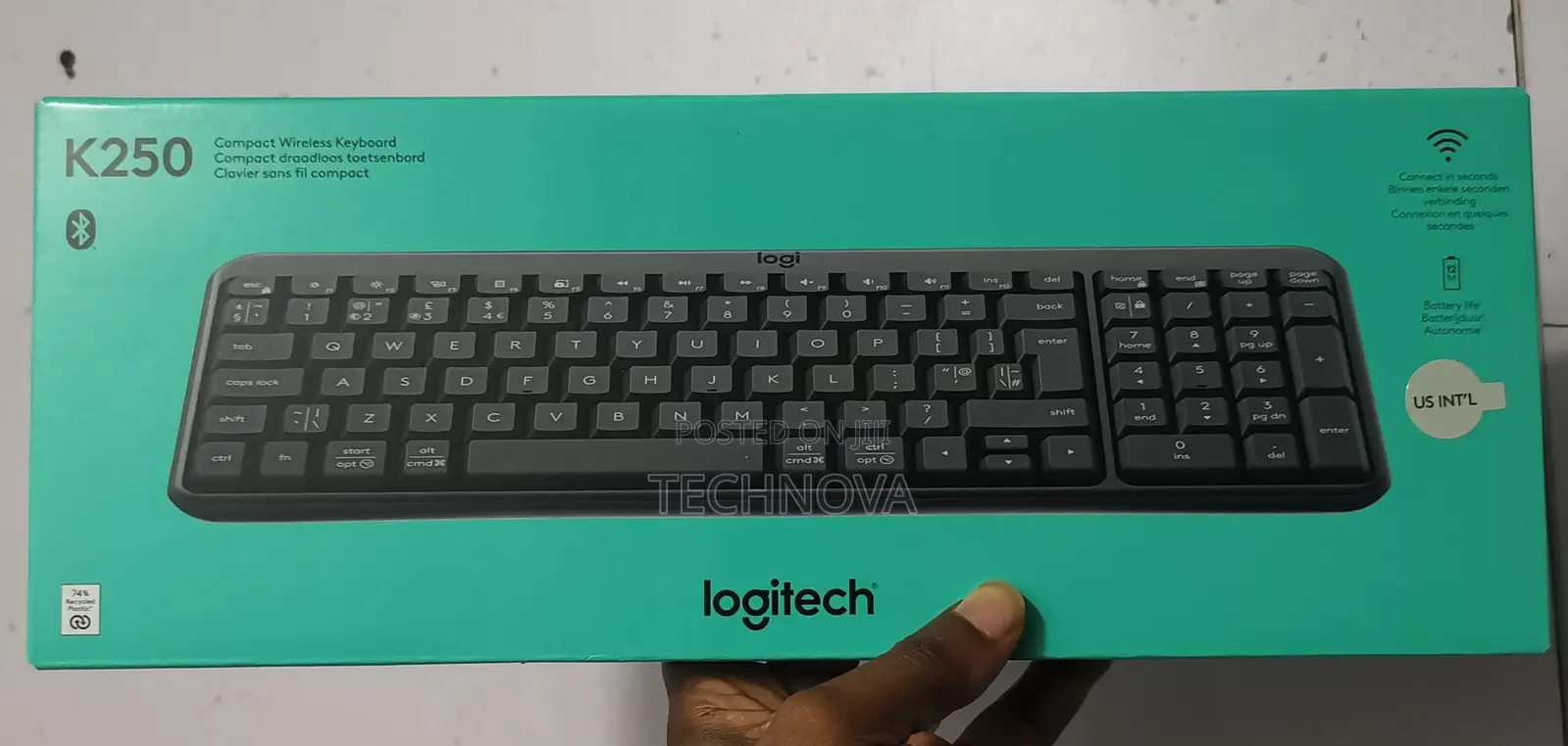 Logitech K250 Compact Bluetooth Wireless Keyboard