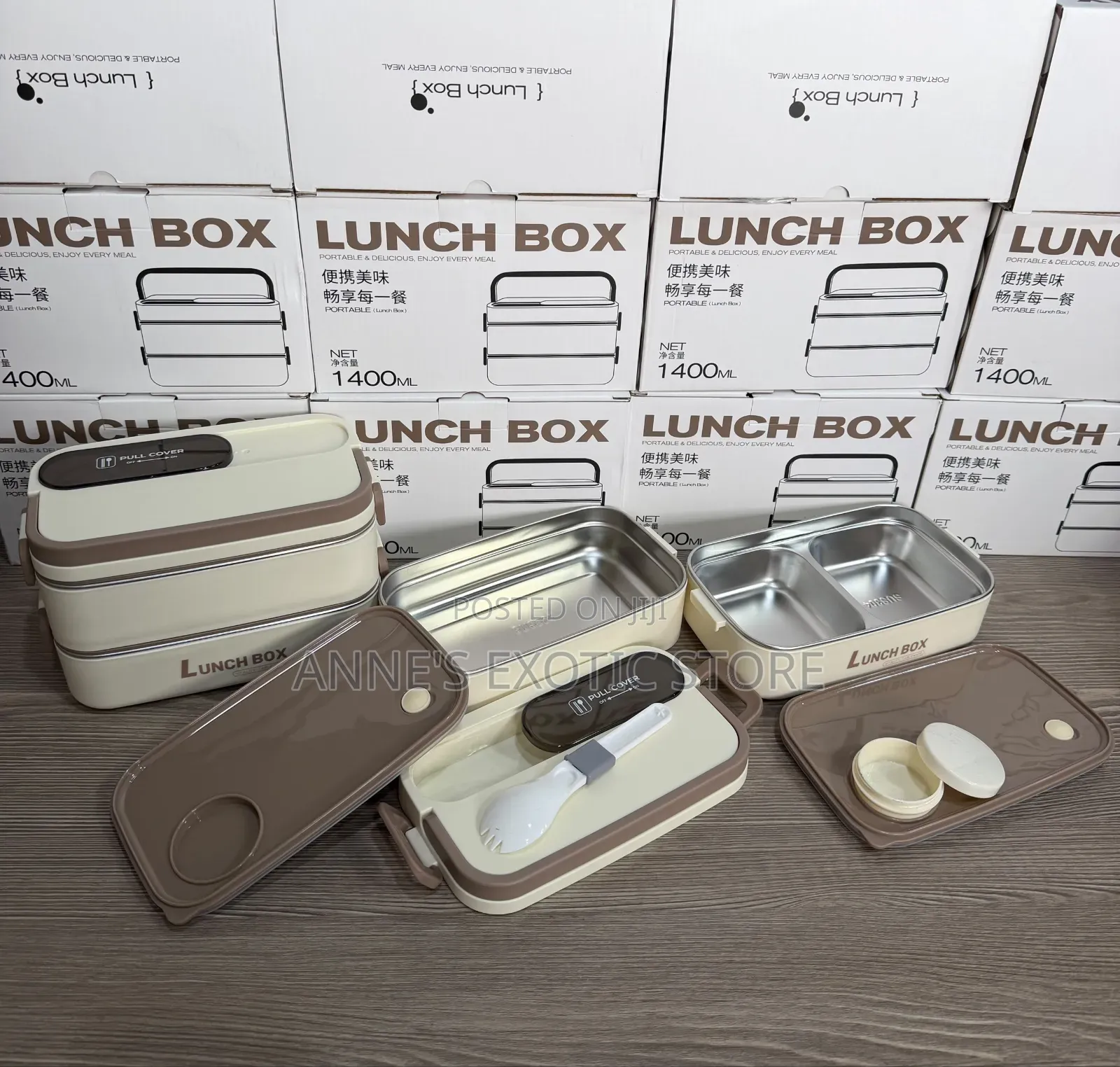 Double-Layer Stainless Steel Bento Lunch Box Set