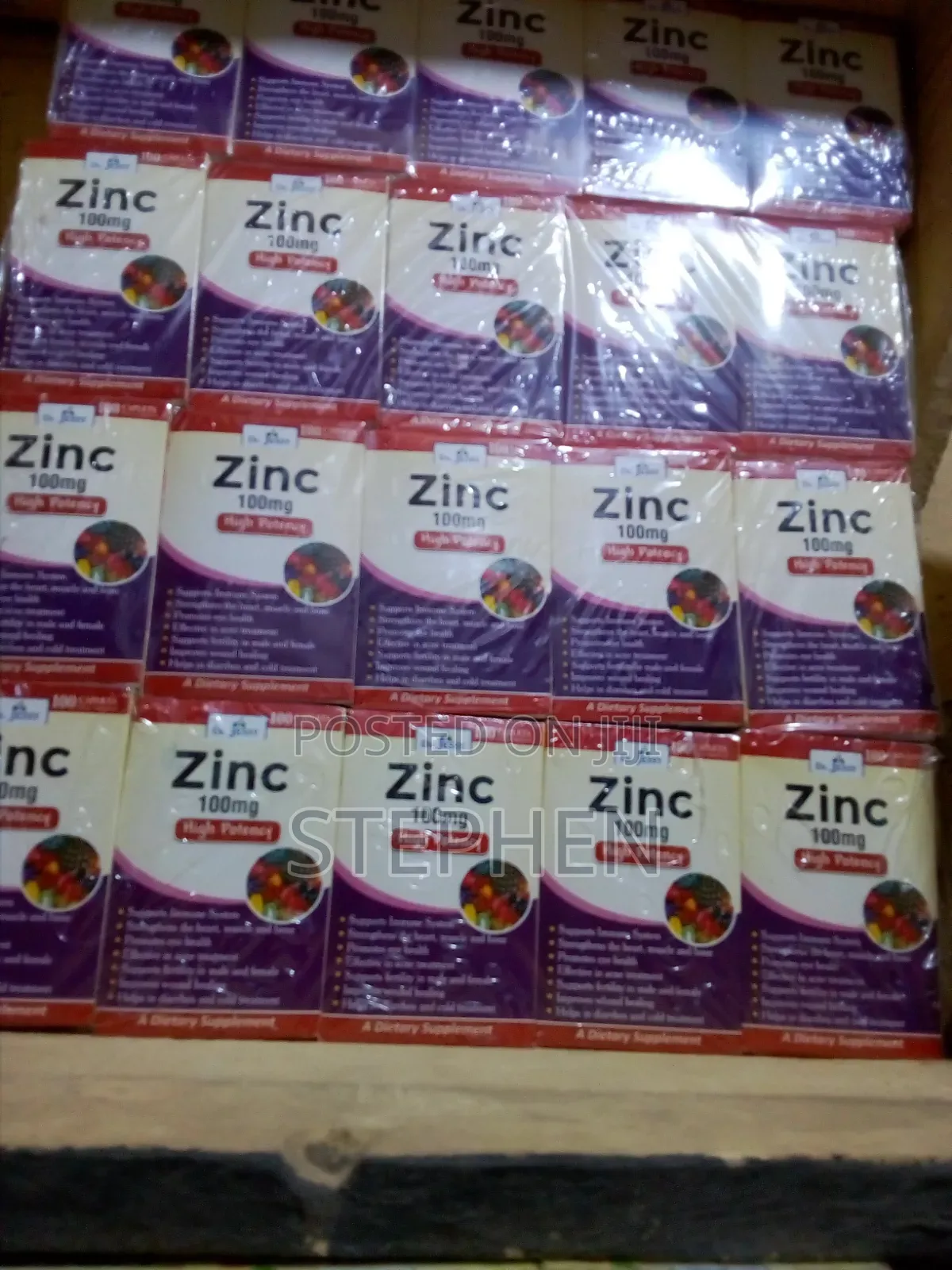 Dr Jessy Zinc 100mg High Potency 100 Tablets Immune Support
