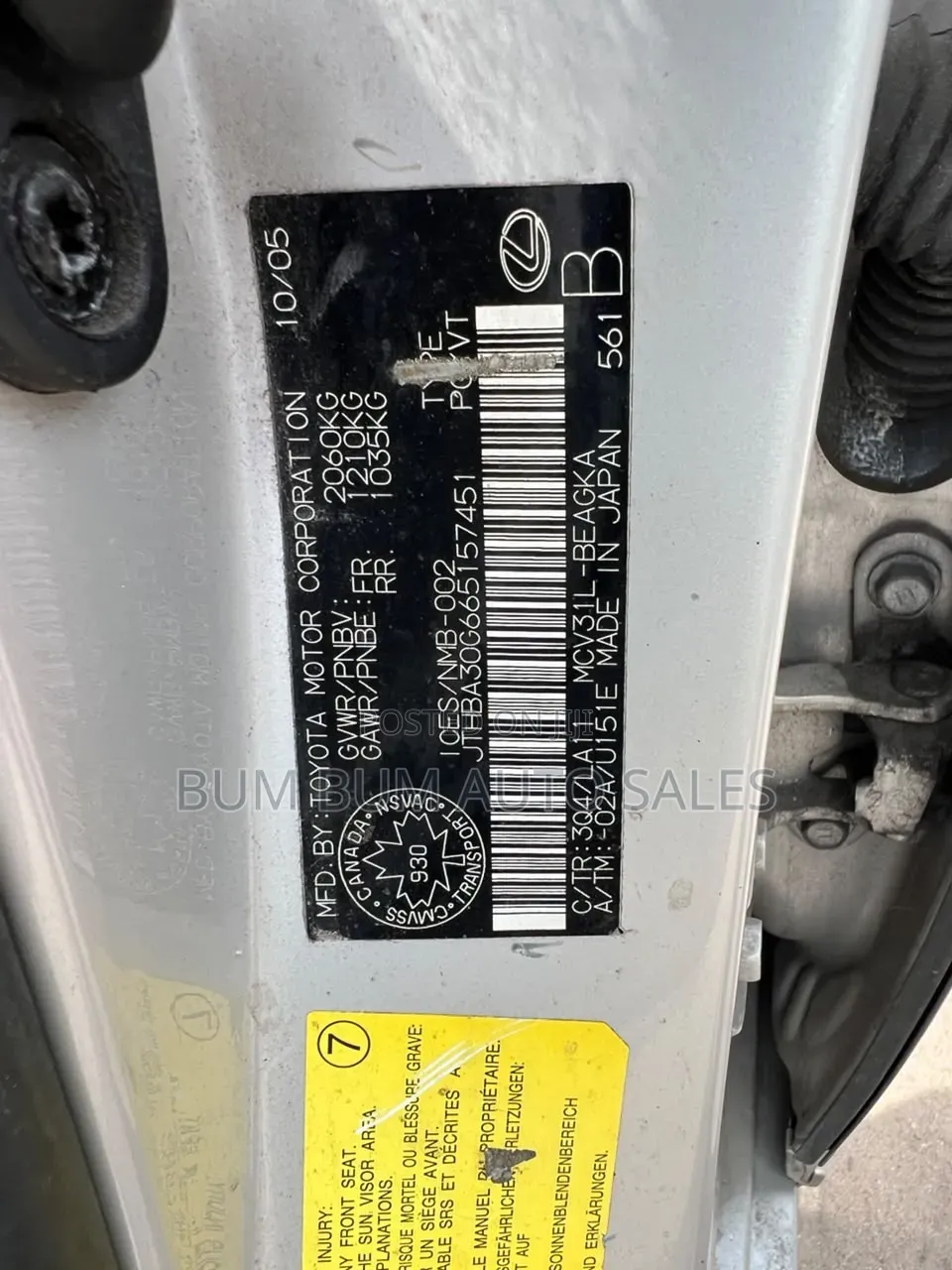 Lexus ES 330 2006 Silver