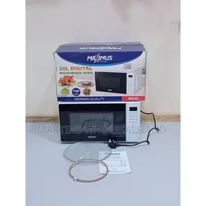 Maximus 20L Digital Microwave Oven (Model MX01) in Black, Featuring