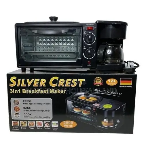 Silver Crest 3-in-1 Breakfast Maker (12L Capacity, 2800 Watts