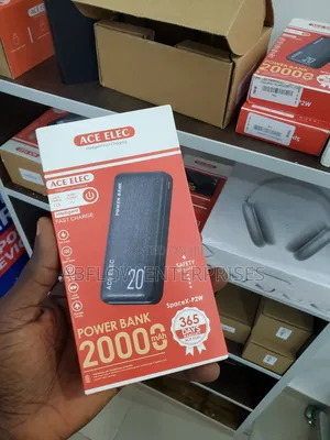 Original Ace Elec 20,000mah Power Bank; Compact, Powerful Reliable