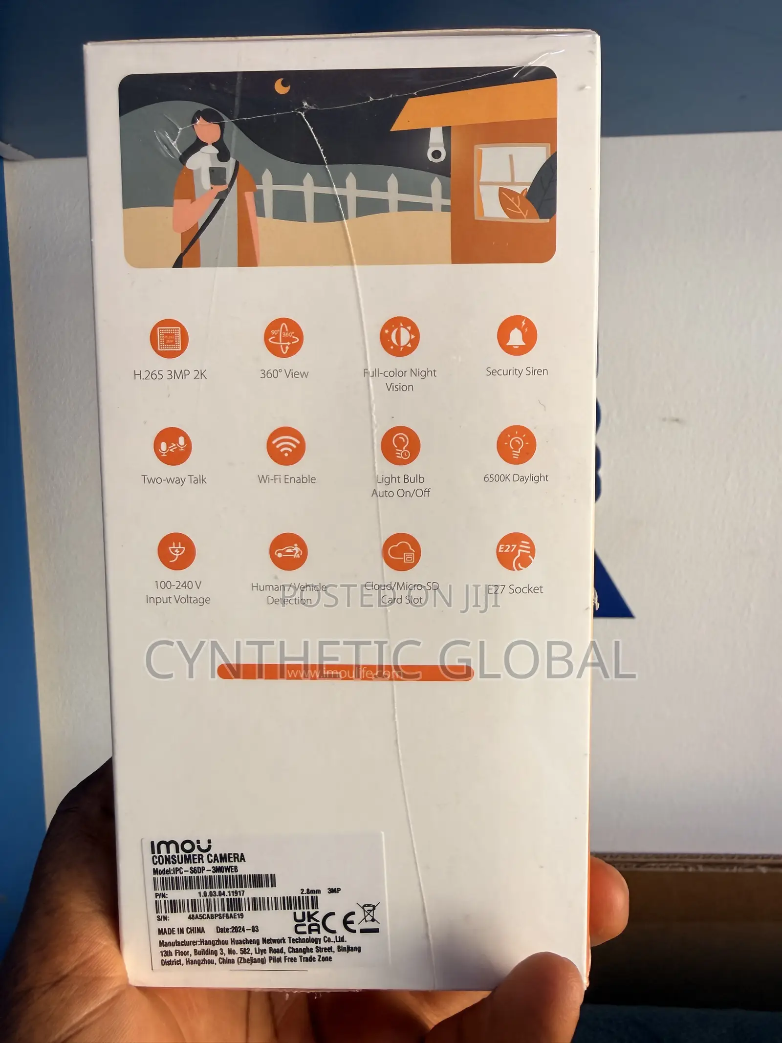 Imou E27 3mp Smart Bulb Wifi CCTV Camera