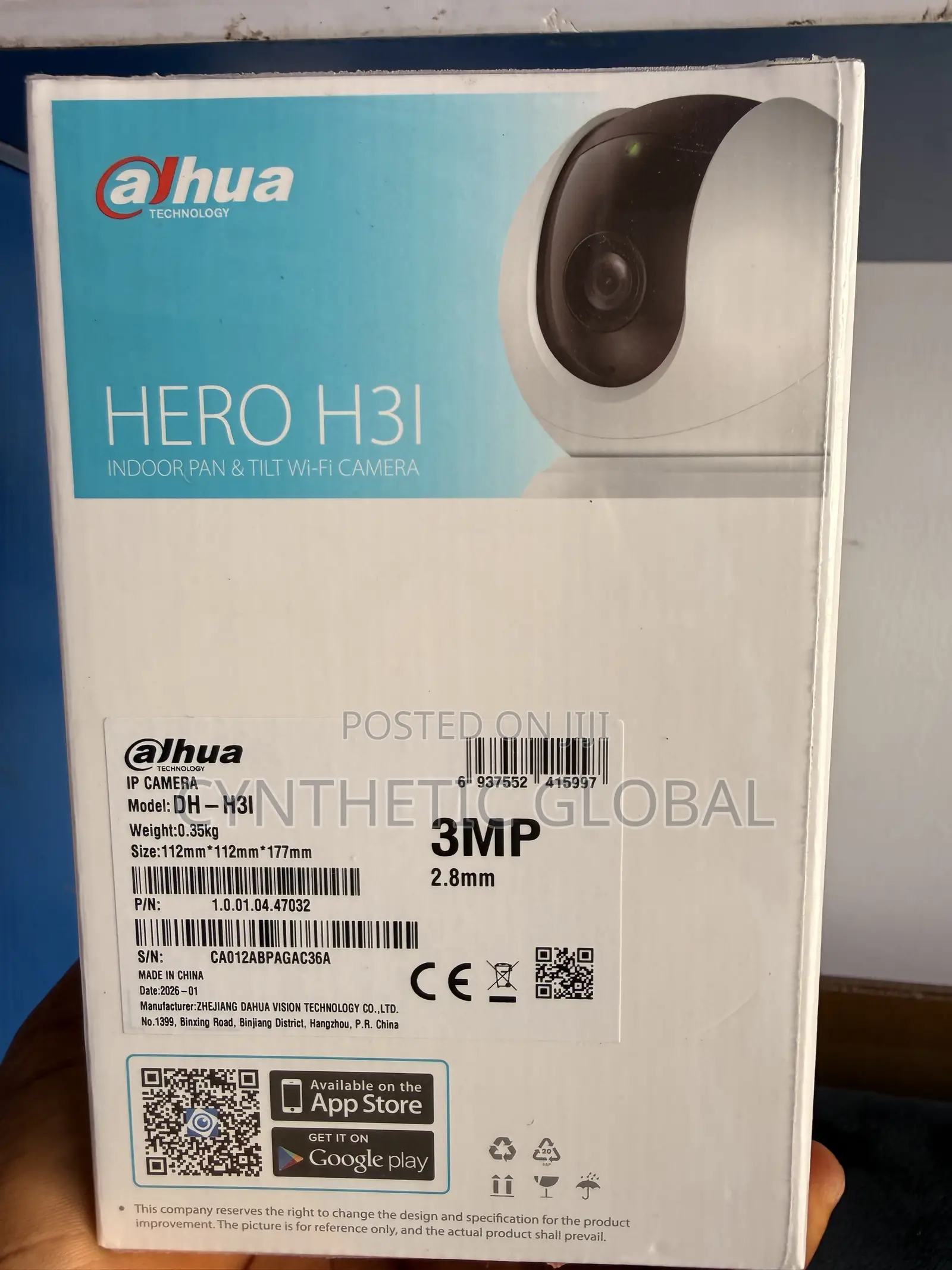 Dahua Dh-H3i 3mp Smart Indoor Wifi Camera