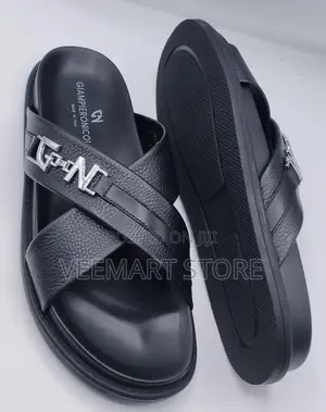 Giampieronicola Men's Italian Luxury Leather Slippers