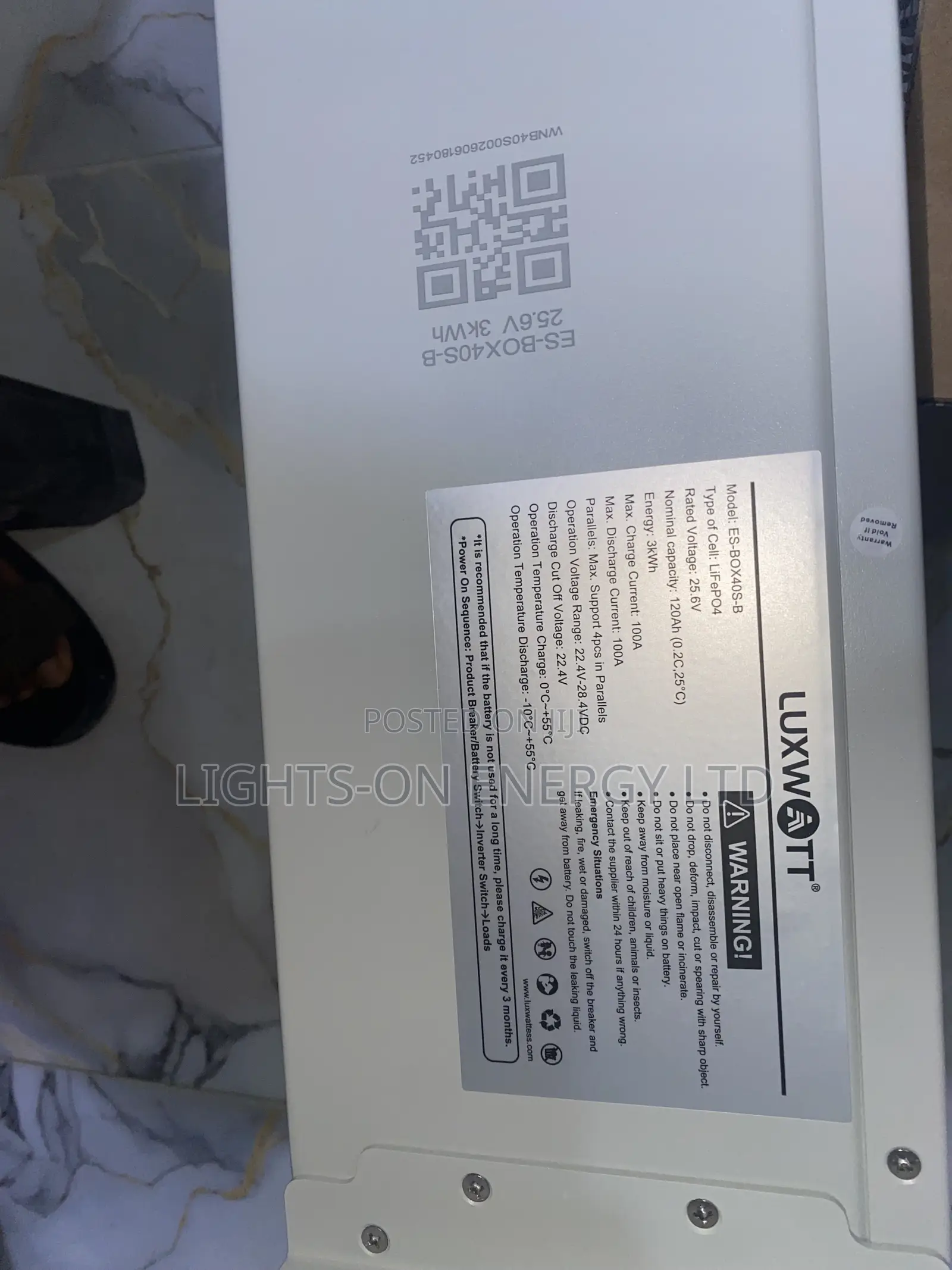 3kwh Lithium Battery 24v