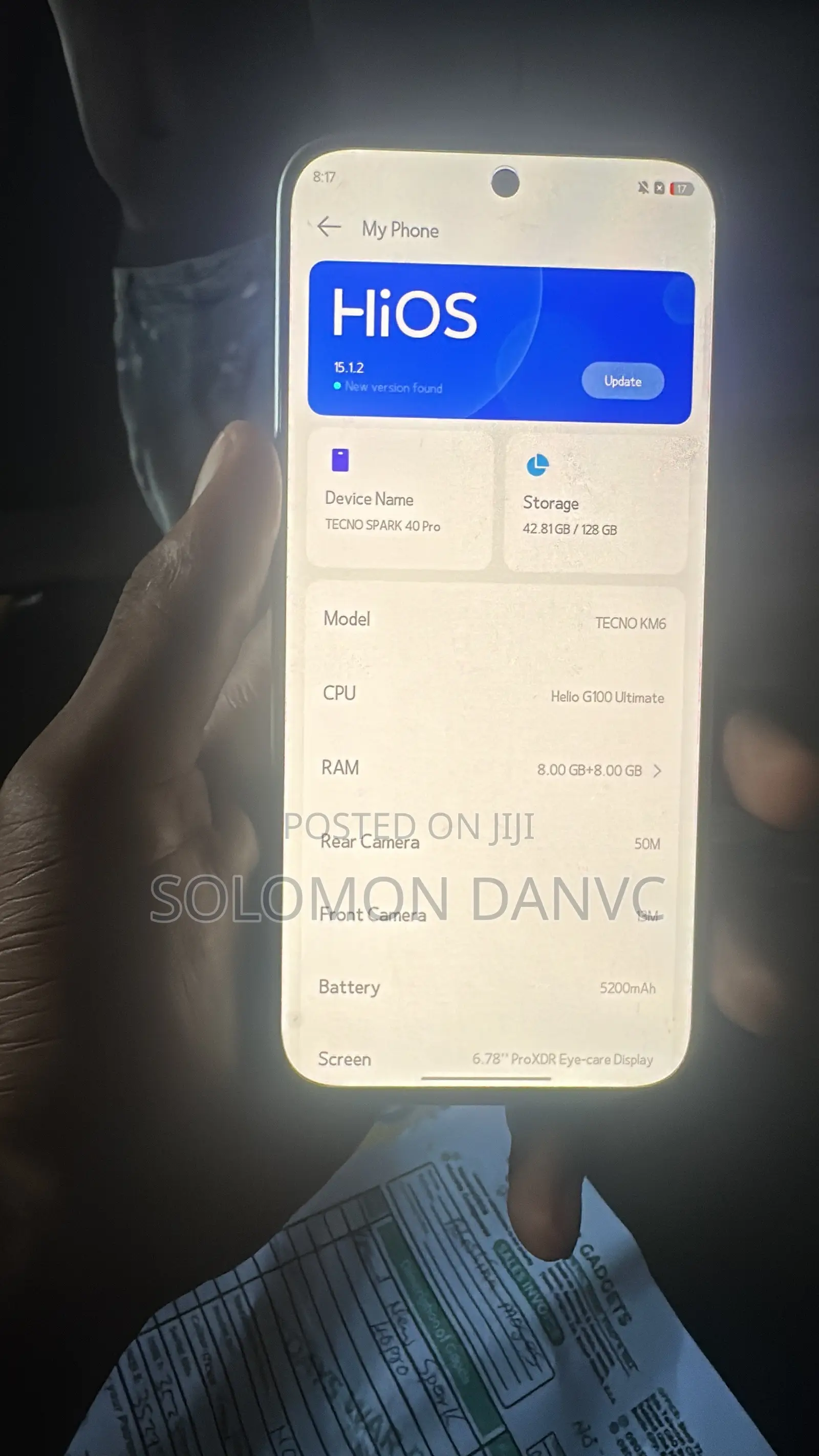 Tecno Spark 40 256 GB Gray